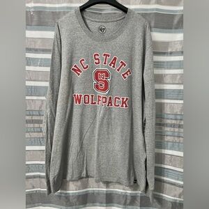 ‘47 Brand NC State Wolfpack Gray Long Sleeve Shirt